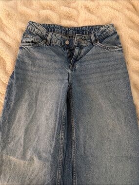 H&M Wide-Leg Women's Jeans - Light Blue Denim